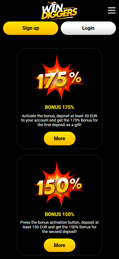 Win Diggers Online Casino Sportsbook